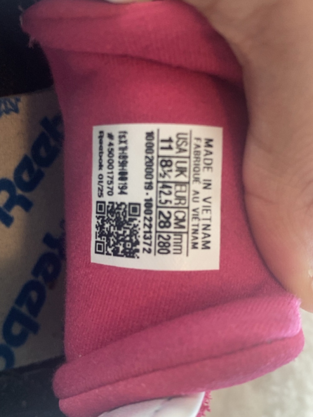 Reebok Kids Pink Athletic Sneakers
